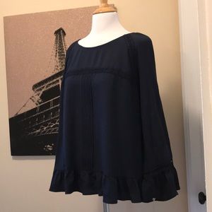 A.N.D. Xavier Plus Size Navy Blouse XXL